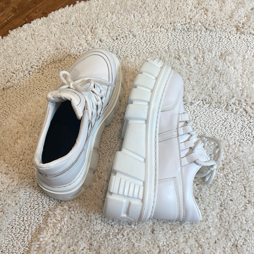 white platform shoes
